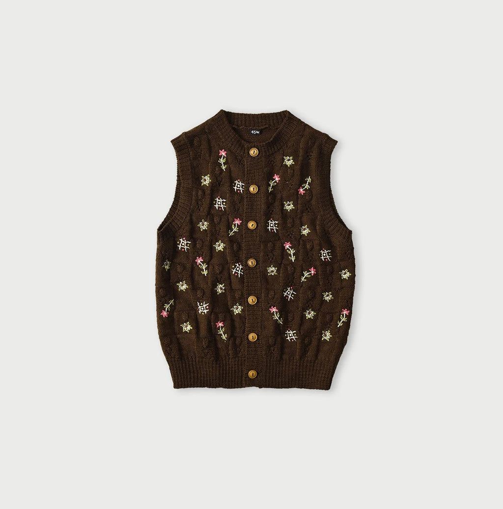 Pom-pom Flower Vest