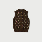 Pom-pom Flower Vest