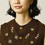 Pom-pom Flower Vest