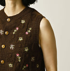 Pom-pom Flower Vest