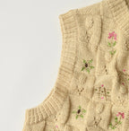 Pom-pom Flower Vest