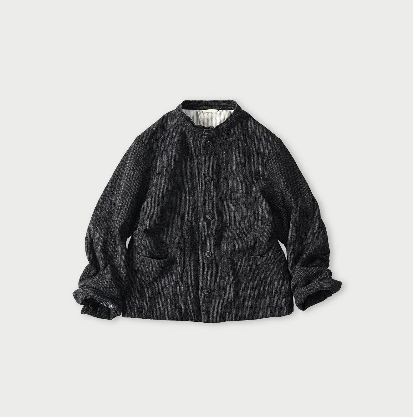 Indigo Cotton Tweed Petit Coverall