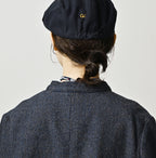 Indigo Cotton Tweed Petit Coverall