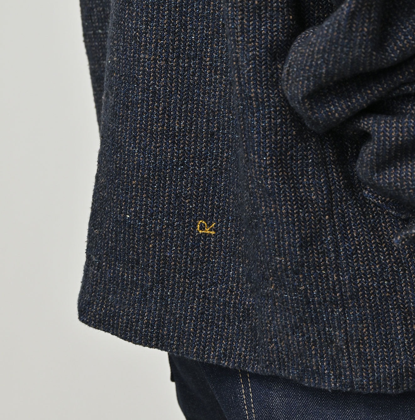 Indigo Cotton Tweed Petit Coverall