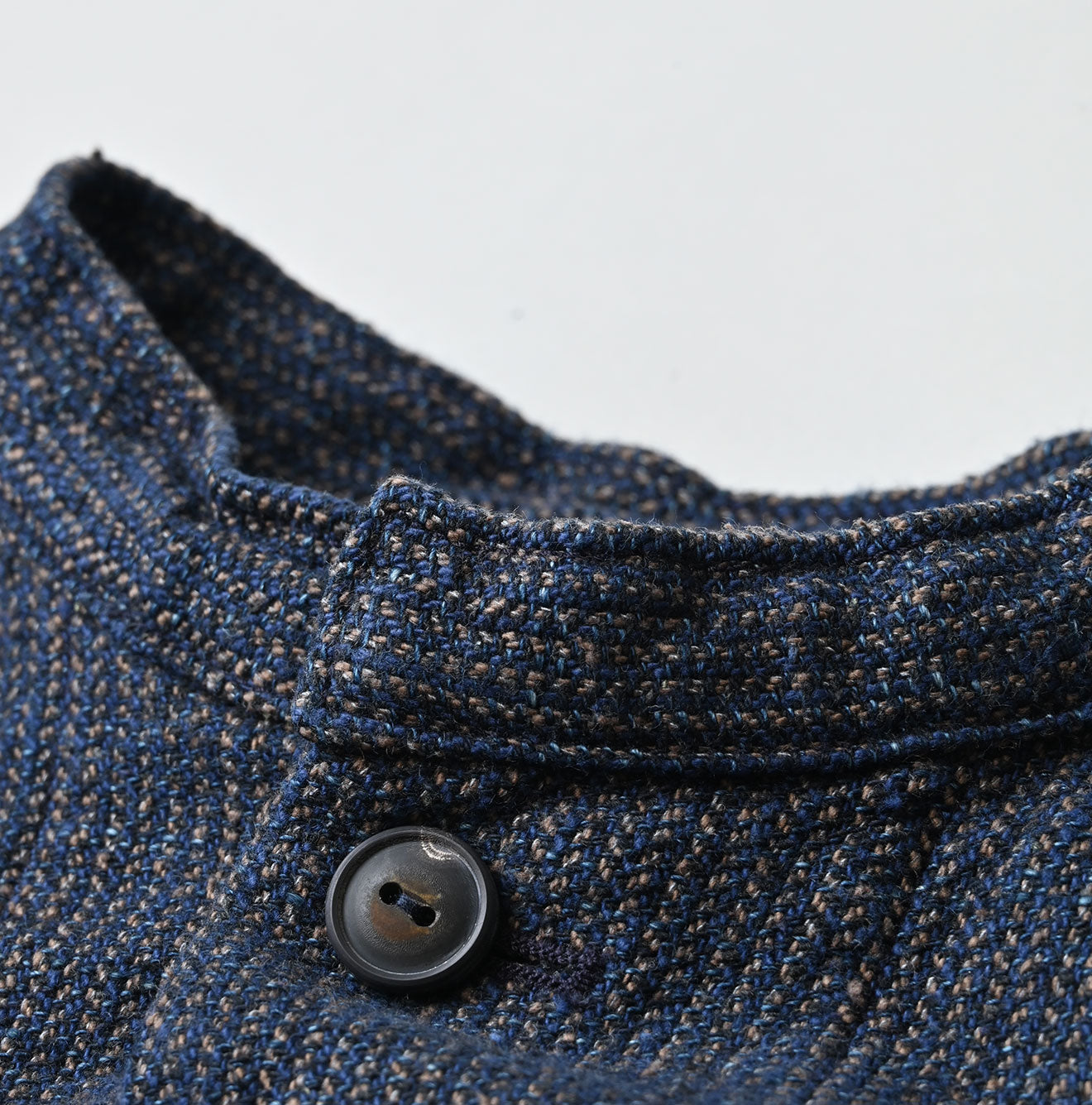 Indigo Cotton Tweed Petit Coverall