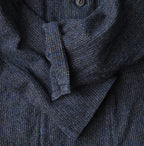 Indigo Cotton Tweed Petit Coverall
