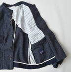 Indigo Cotton Tweed Petit Coverall