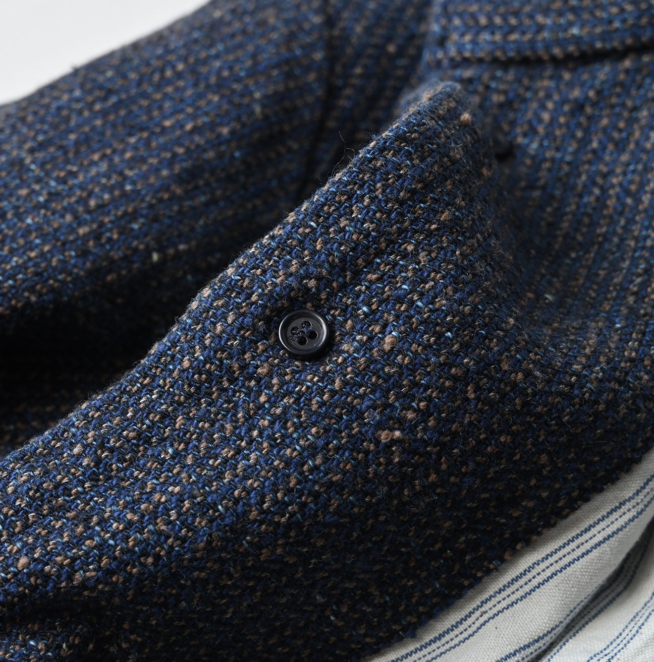 Indigo Cotton Tweed Petit Coverall