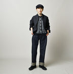 Indigo Cotton Tweed Petit Coverall