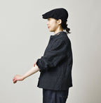 Indigo Cotton Tweed Petit Coverall