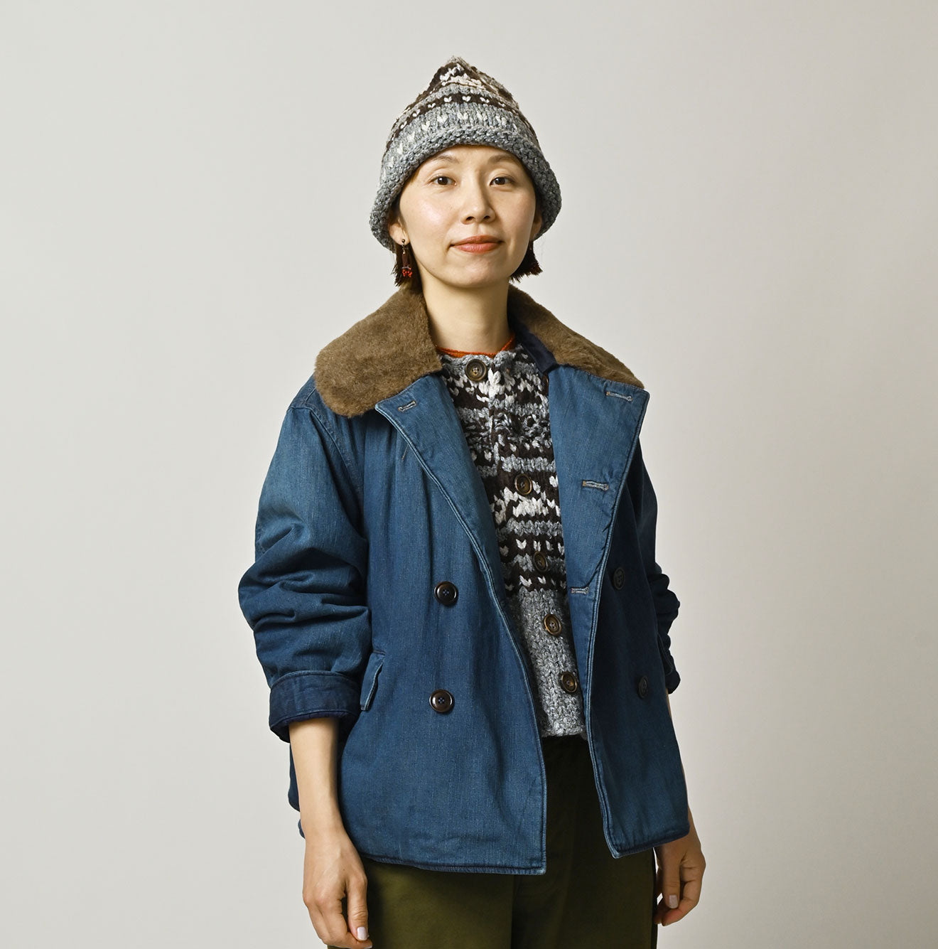 Light Mon Brown x Quilting Annie W Blouson Distressed