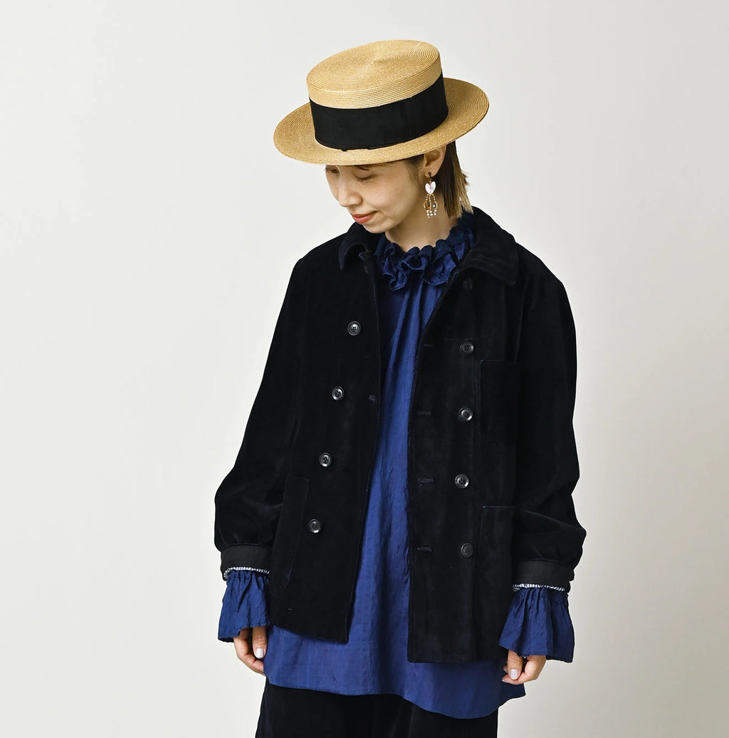 Indigo Velvet W Petit Coverall
