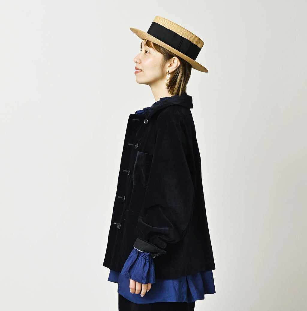 Indigo Velvet W Petit Coverall