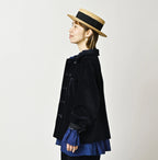 Indigo Velvet W Petit Coverall