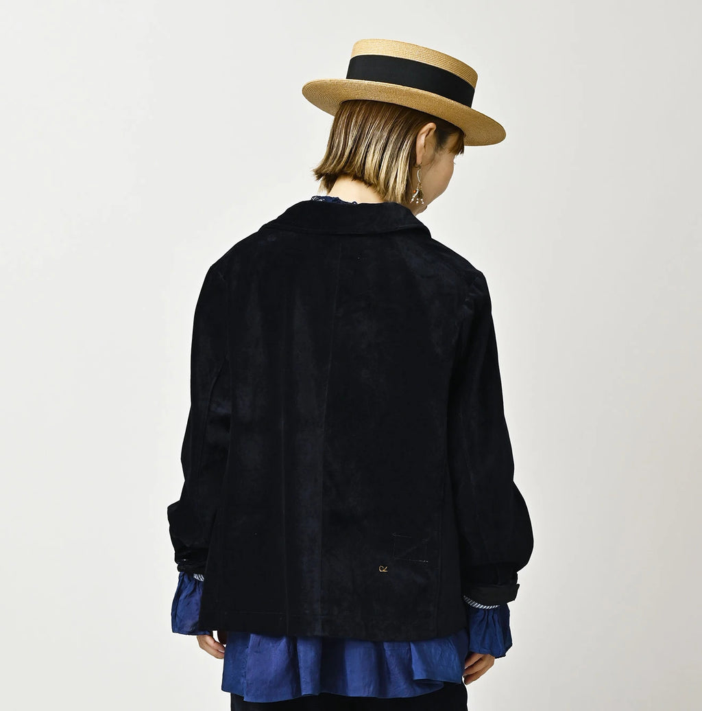 Indigo Velvet W Petit Coverall