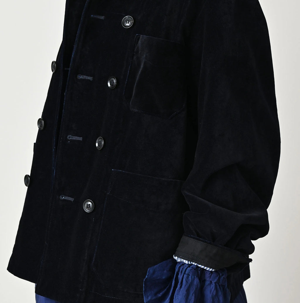 Indigo Velvet W Petit Coverall