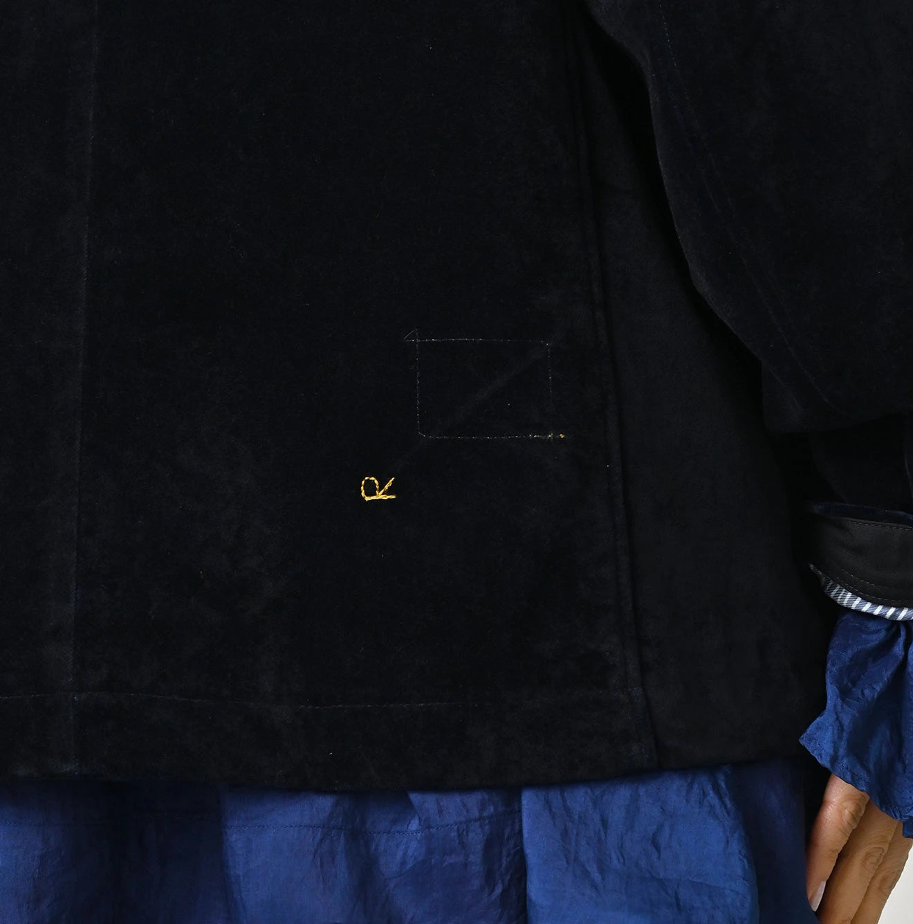 Indigo Velvet W Petit Coverall
