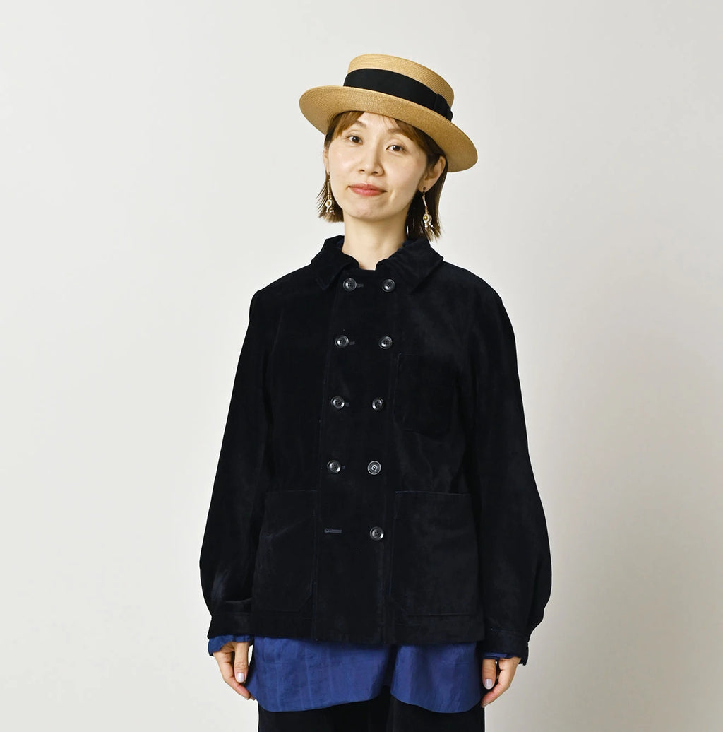 Indigo Velvet W Petit Coverall