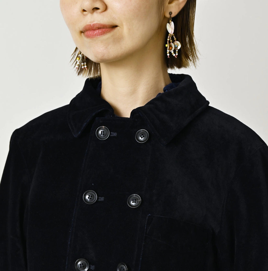 Indigo Velvet W Petit Coverall