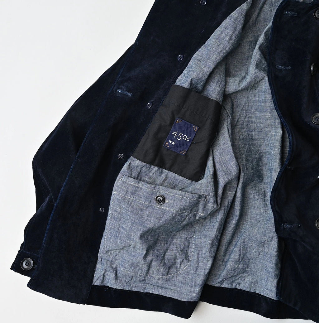 Indigo Velvet W Petit Coverall