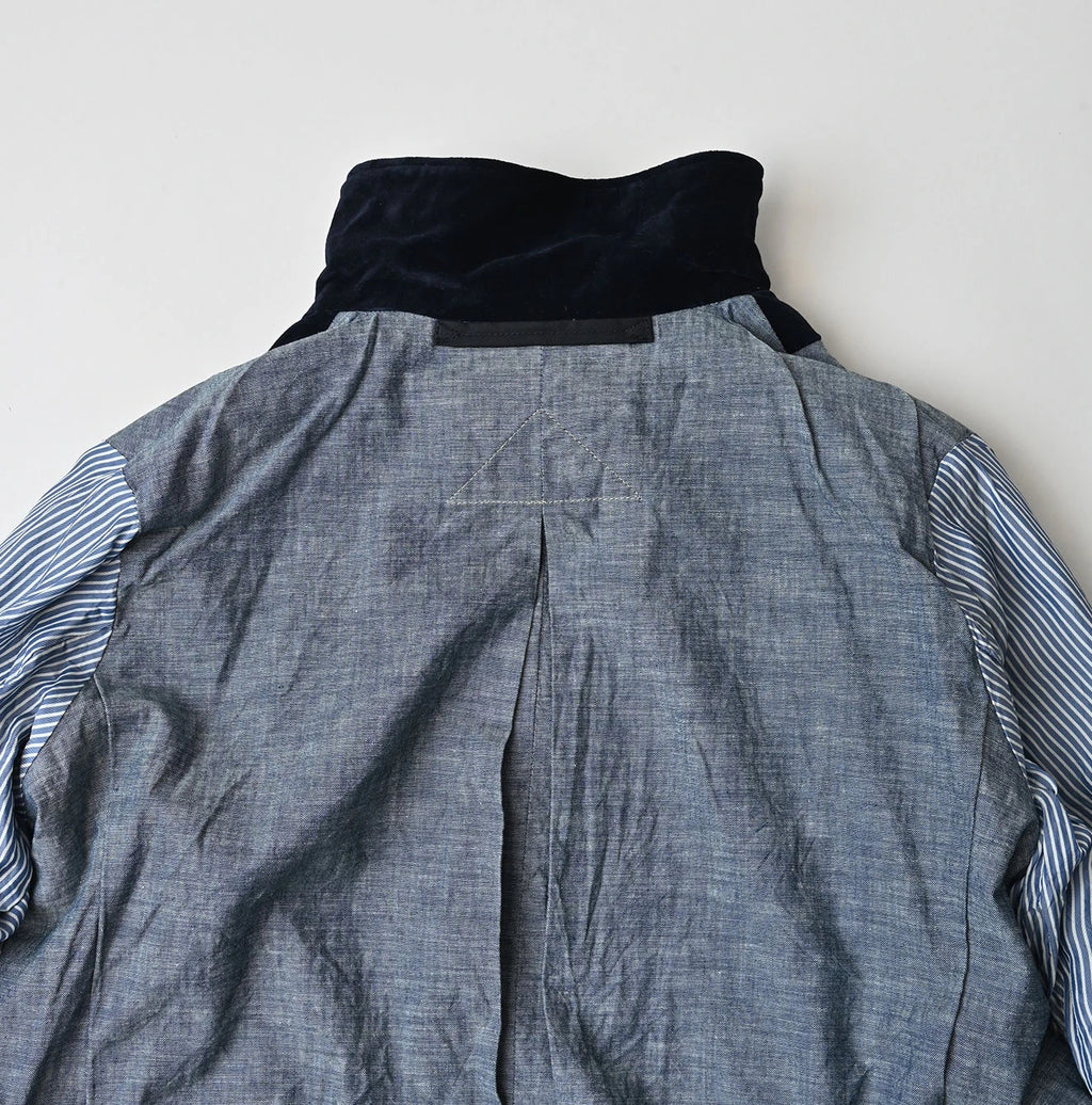 Indigo Velvet W Petit Coverall