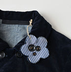 Indigo Velvet W Petit Coverall