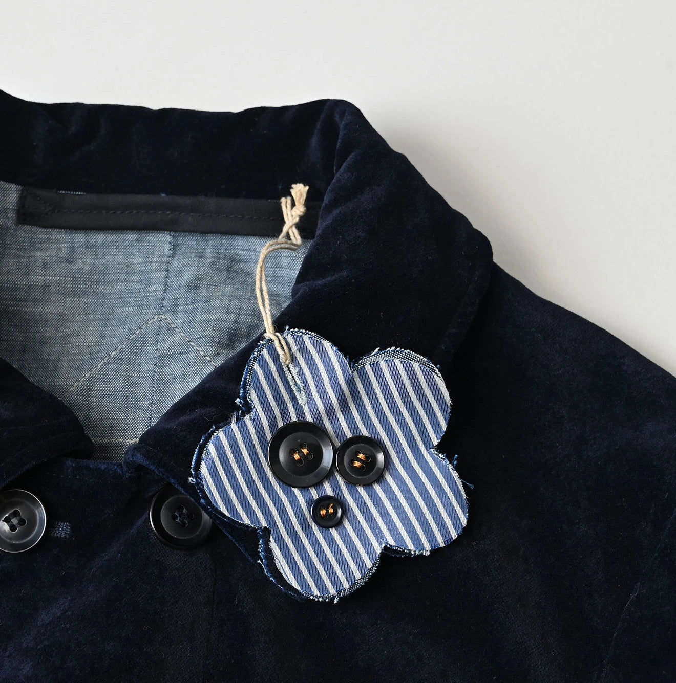 Indigo Velvet W Petit Coverall