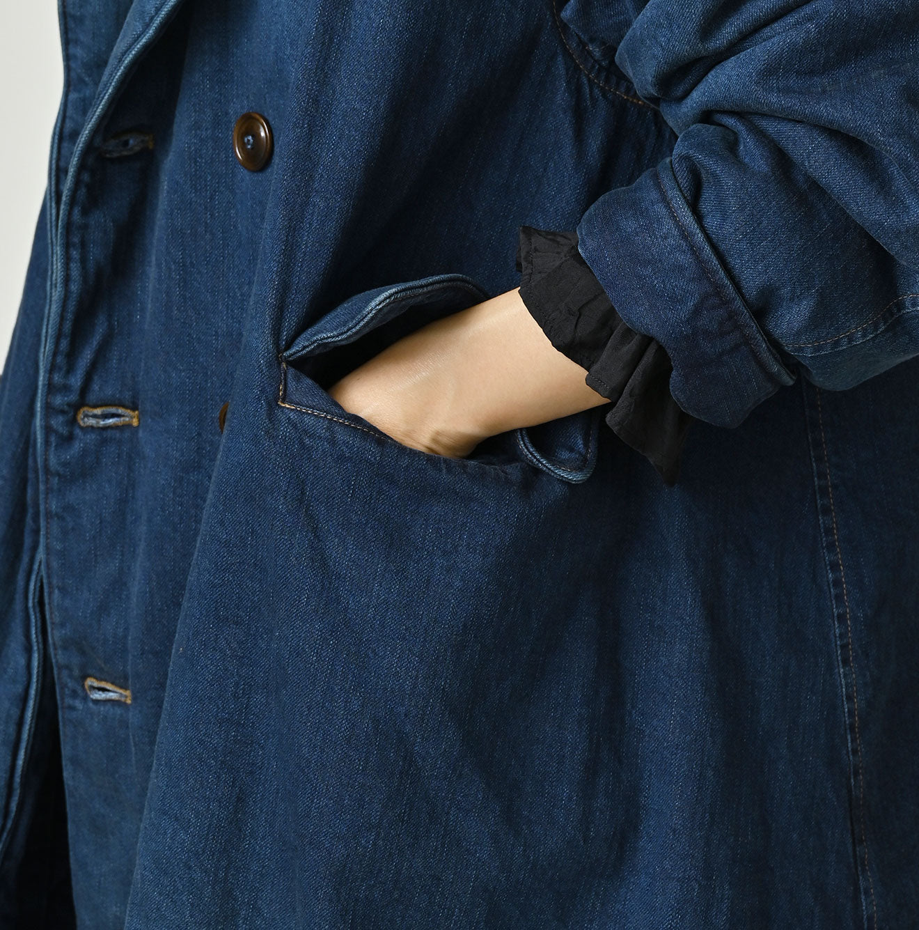 Light Mon Brown x Quilting Annie W Coat Distressed