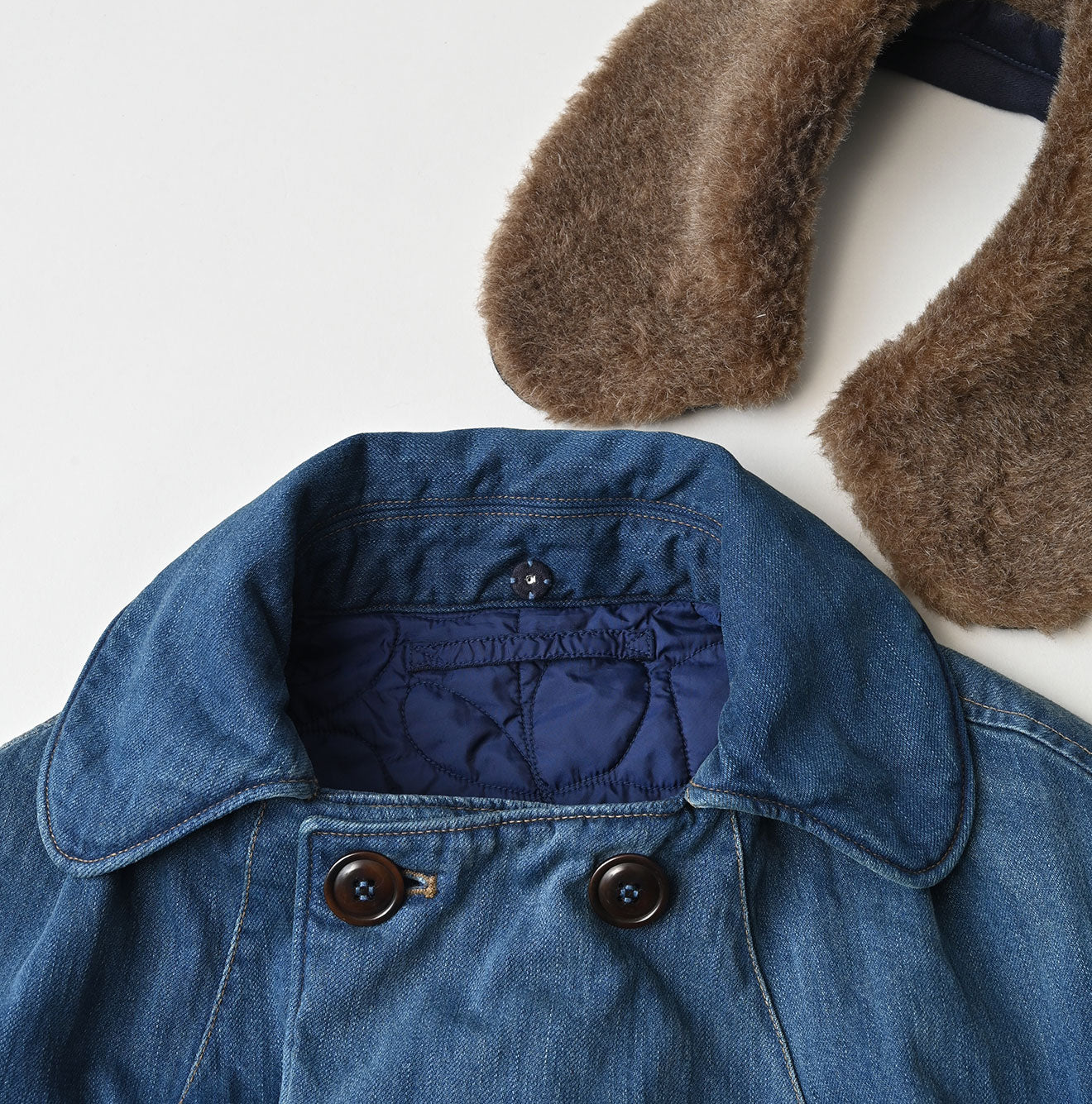 Light Mon Brown x Quilting Annie W Coat Distressed