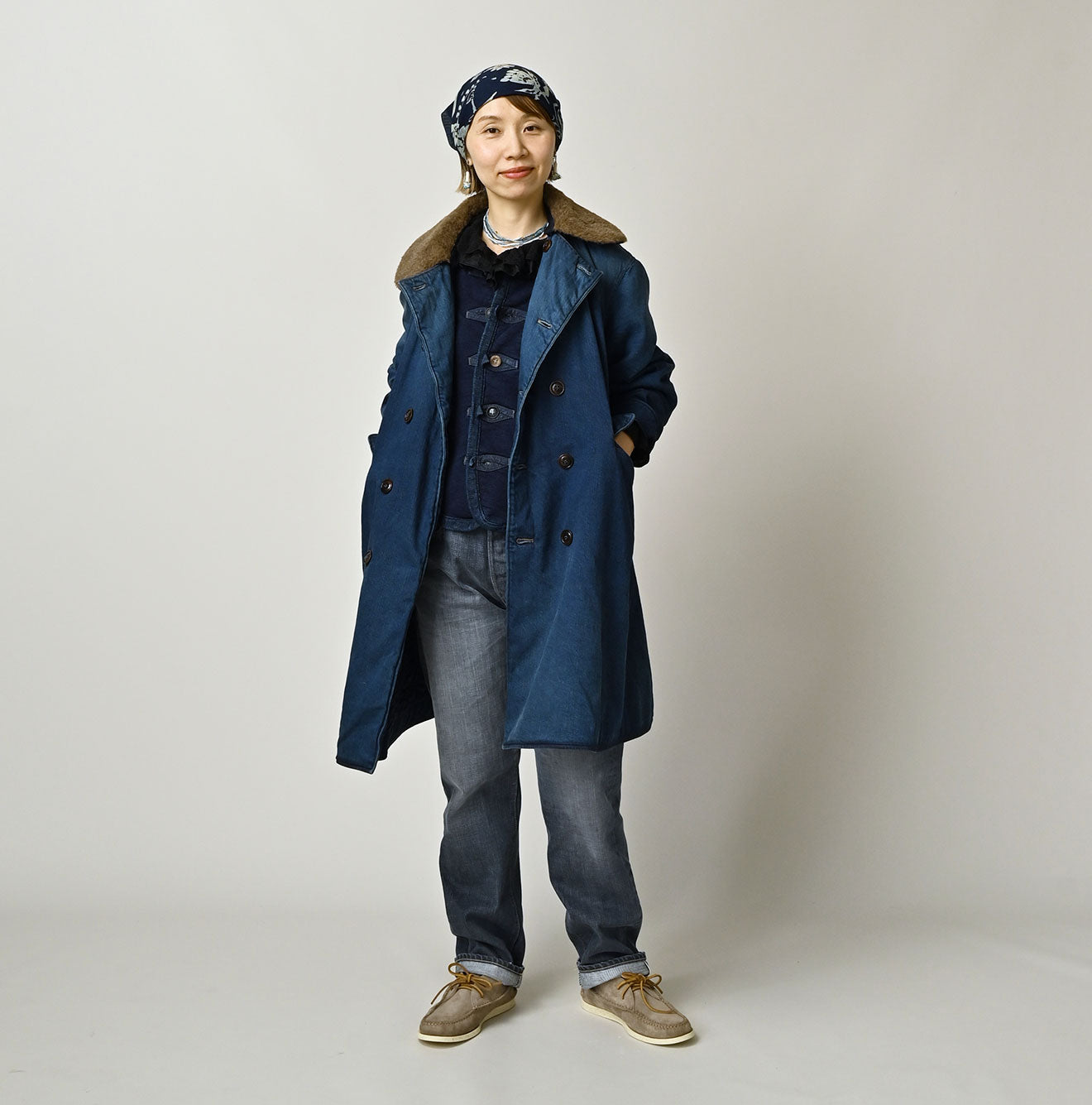Light Mon Brown x Quilting Annie W Coat Distressed