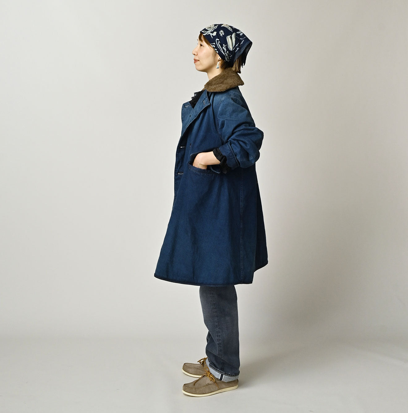 Light Mon Brown x Quilting Annie W Coat Distressed