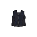 Indigo Supima Batiste Cutwork No Sleeve T-shirt Indigo