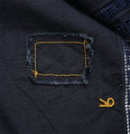 Indigo Supima Batiste Cutwork No Sleeve T-shirt Detail