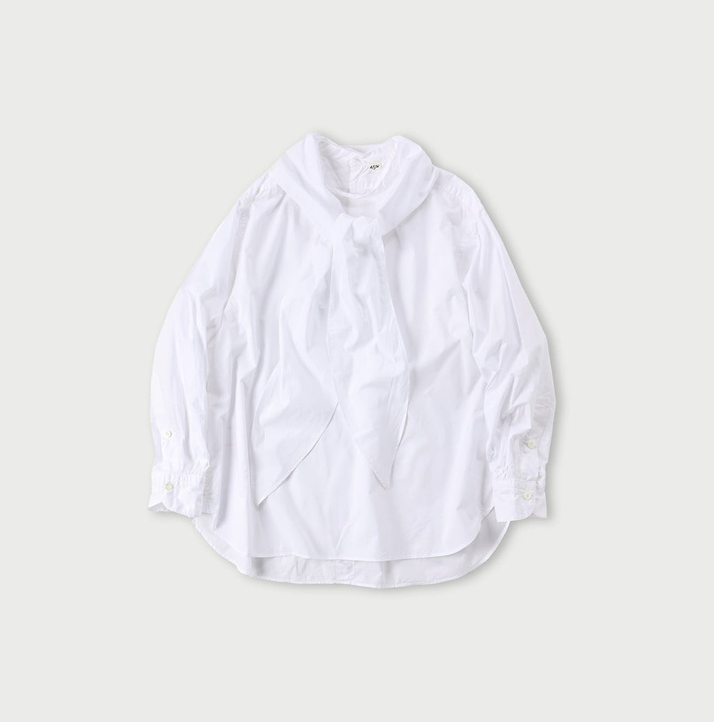 Batiste Ribbon Blouse White