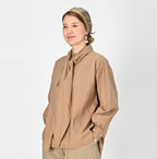Batiste Ribbon Blouse Female Model