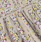 Indian Khadi Soapworts Flower Print Blouse Detail