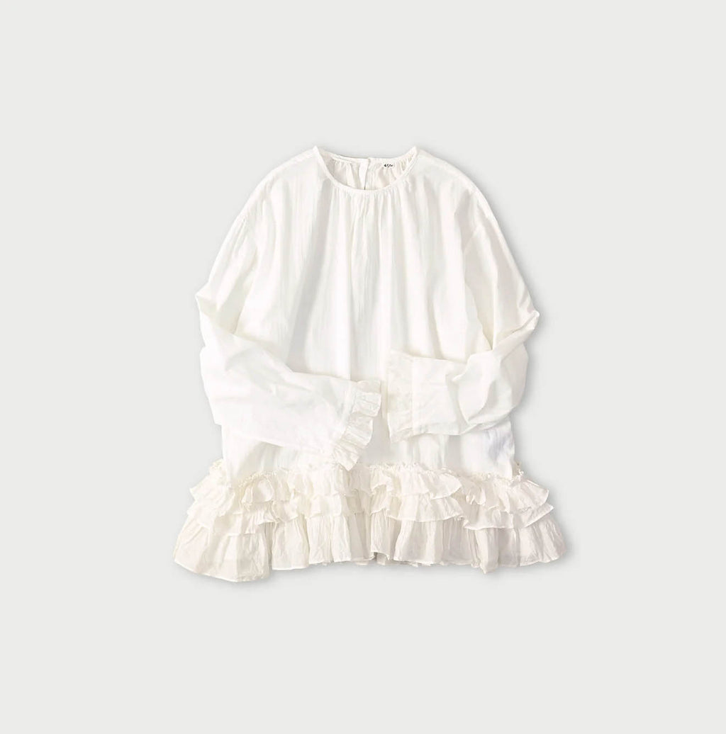 Khadi x Feather Khadi Silk Peplum Frill de T-shirt