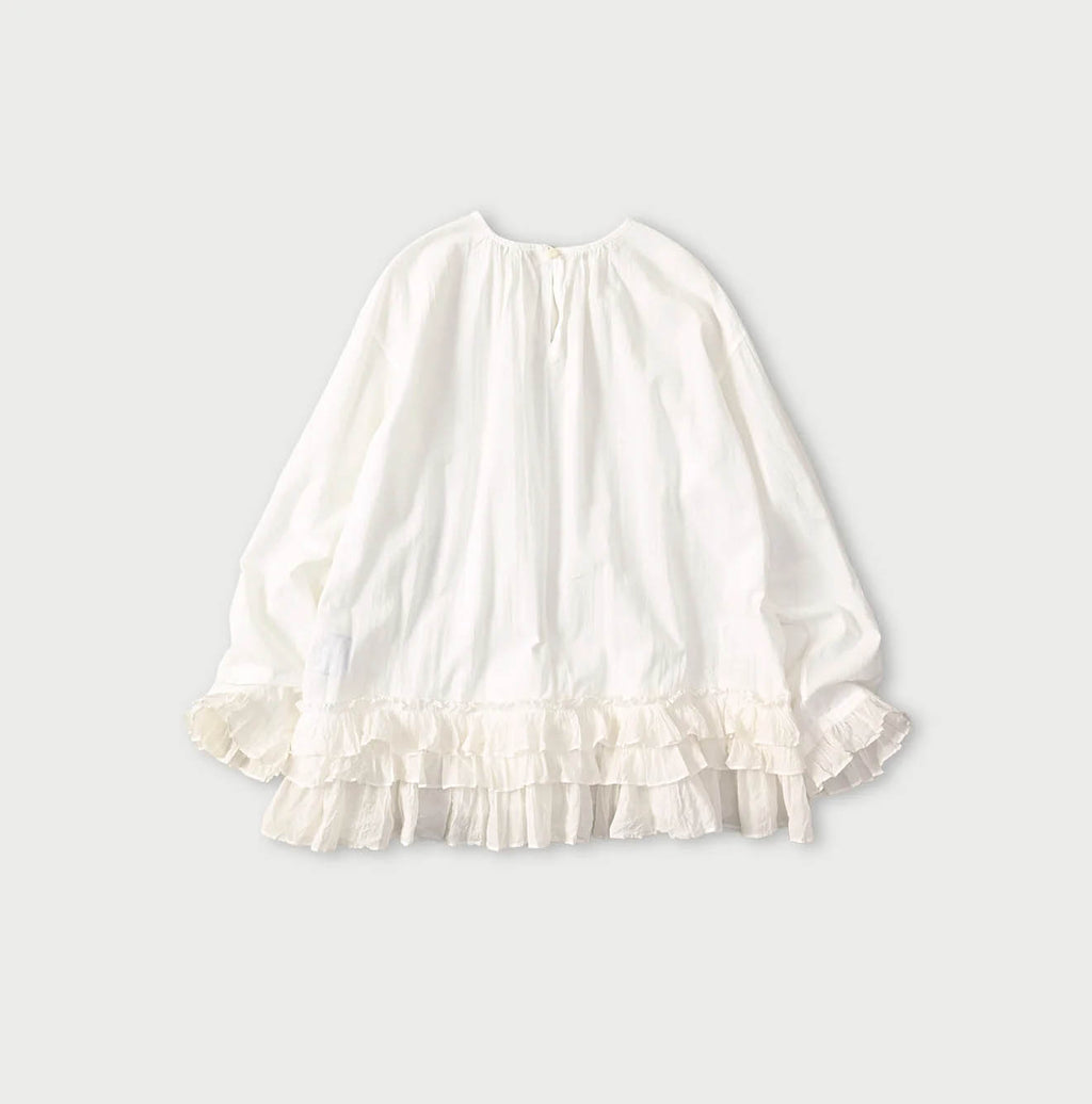 Khadi x Feather Khadi Silk Peplum Frill de T-shirt