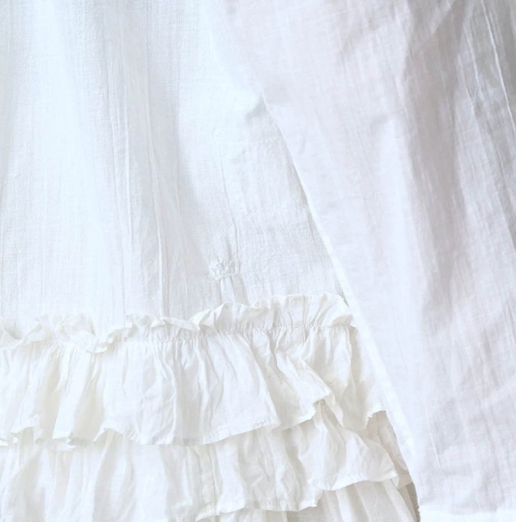 Khadi x Feather Khadi Silk Peplum Frill de T-shirt