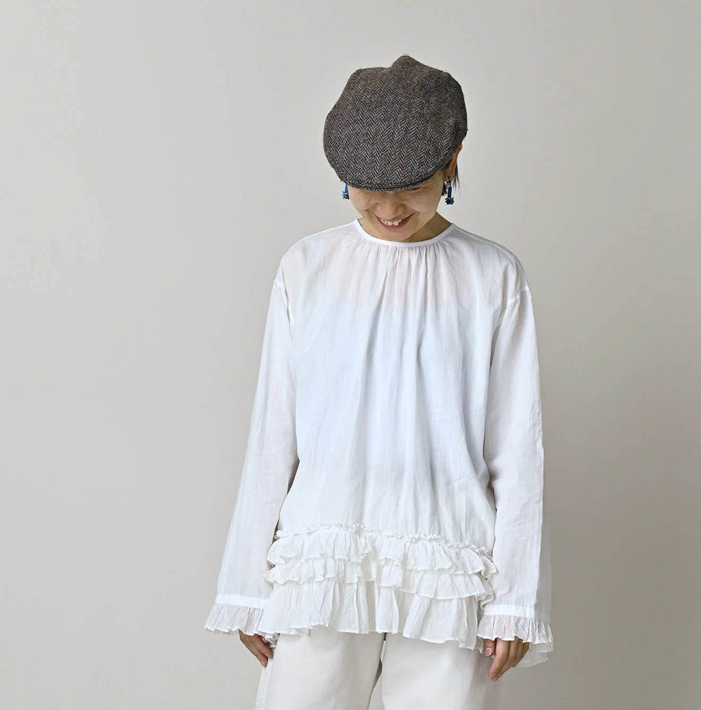Khadi x Feather Khadi Silk Peplum Frill de T-shirt