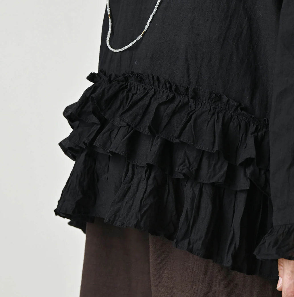 Khadi x Feather Khadi Silk Peplum Frill de T-shirt