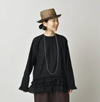 Khadi x Feather Khadi Silk Peplum Frill de T-shirt