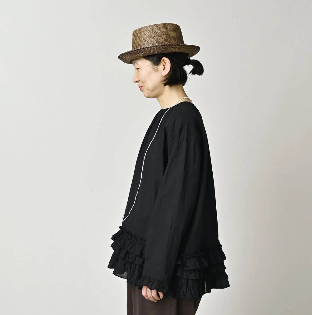 Khadi x Feather Khadi Silk Peplum Frill de T-shirt