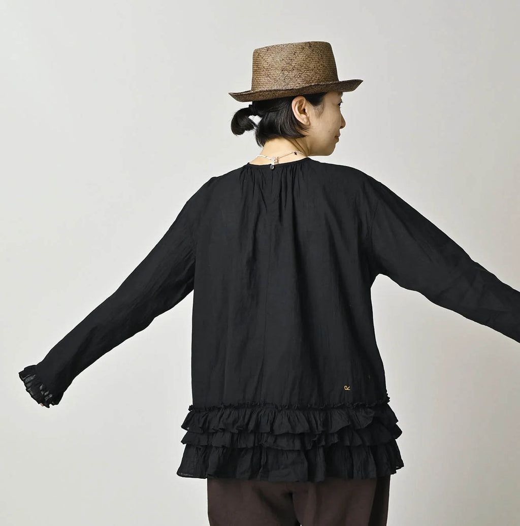 Khadi x Feather Khadi Silk Peplum Frill de T-shirt