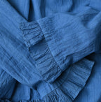 Ai Khadi x Feather Khadi Silk Peplum Frill de T-shirt