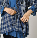 Indian Ai Flannel Mix Patchwork Frill Cache-Coeur