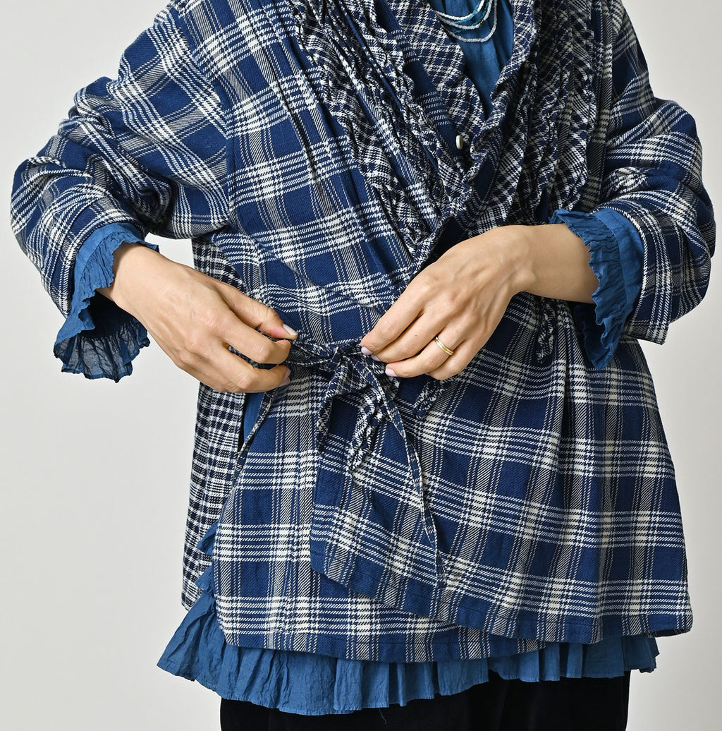 Indian Ai Flannel Mix Patchwork Frill Cache-Coeur
