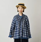 Indian Ai Flannel Mix Patchwork Frill Cache-Coeur