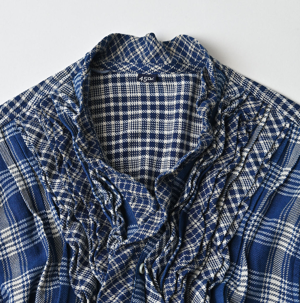 Indian Ai Flannel Mix Patchwork Frill Cache-Coeur
