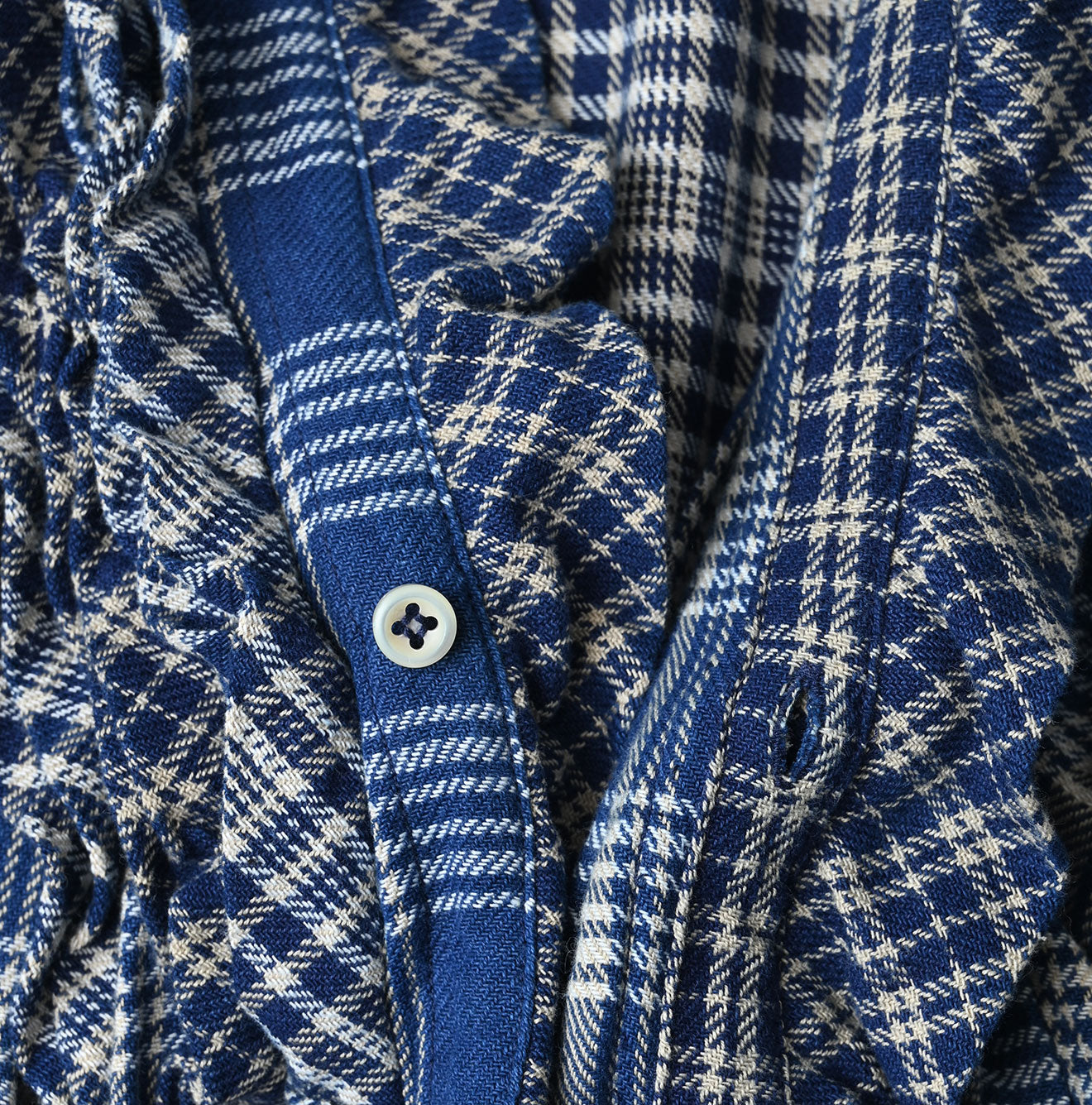 Indian Ai Flannel Mix Patchwork Frill Cache-Coeur